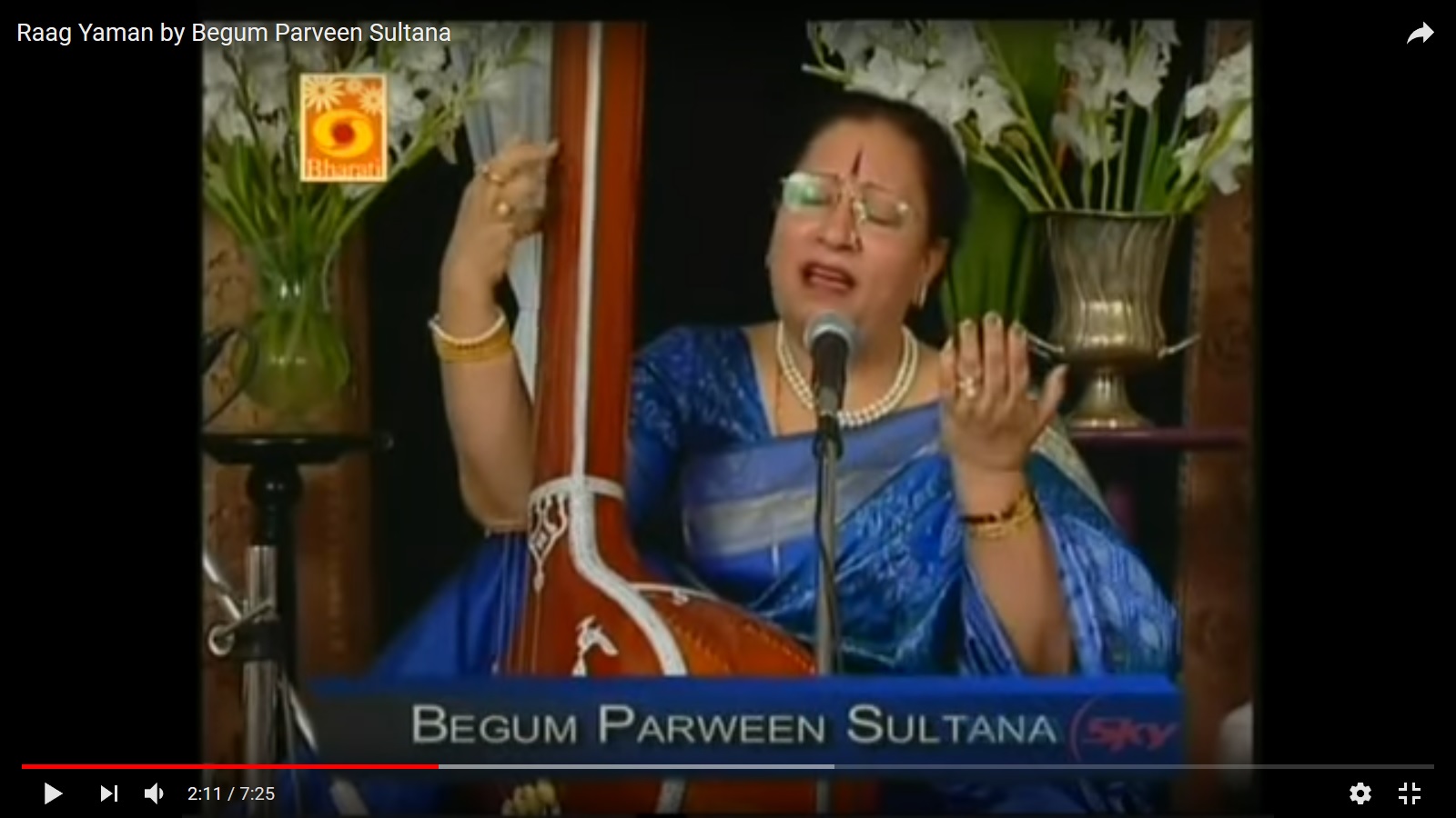 BEGUM PARVEEN SULTANA, VOCAL, INDIAN CLASSICAL MUSIC